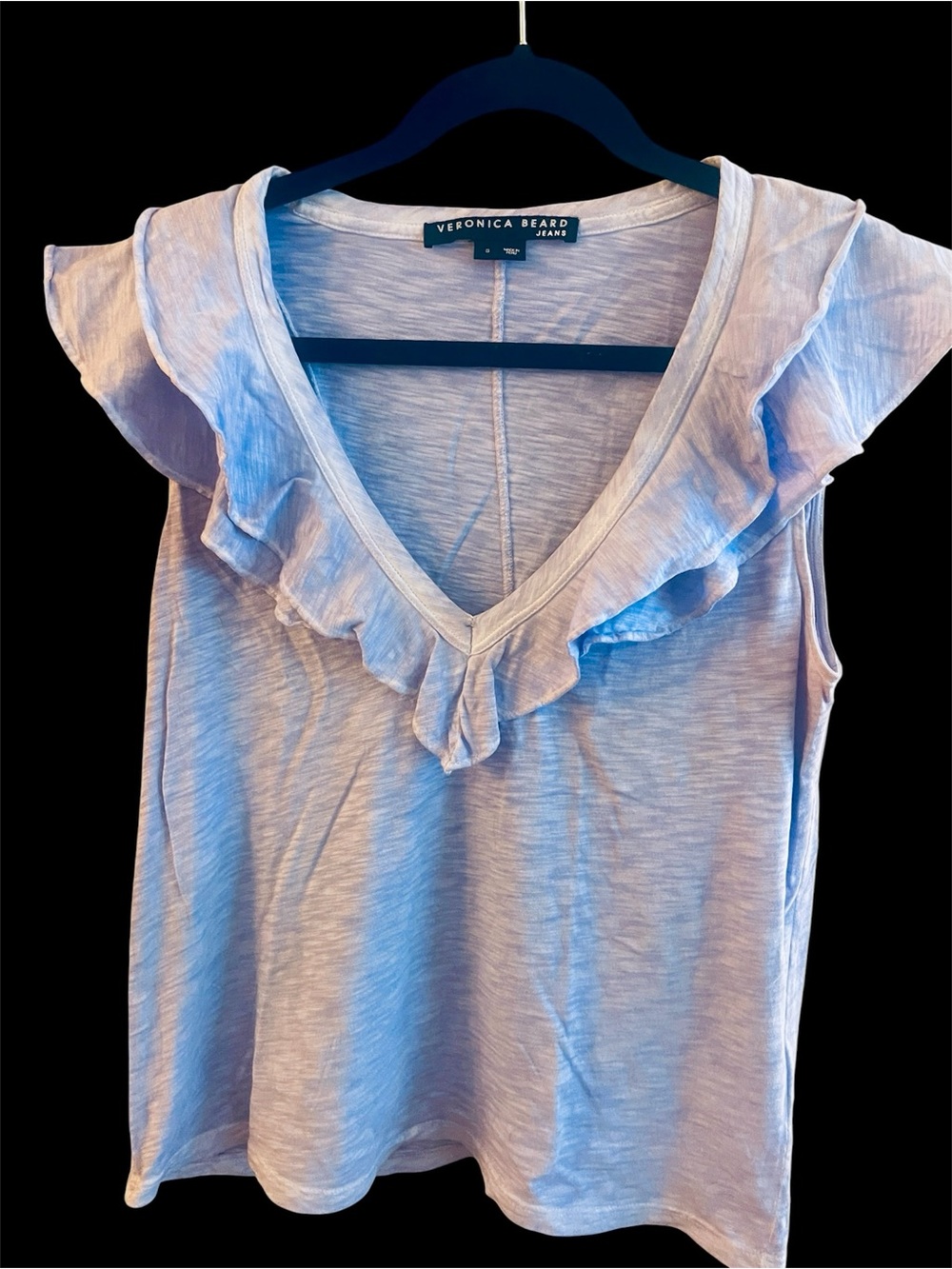 Veronica Beard Light Blue Ellerie Ruffle Top NWOT (S)